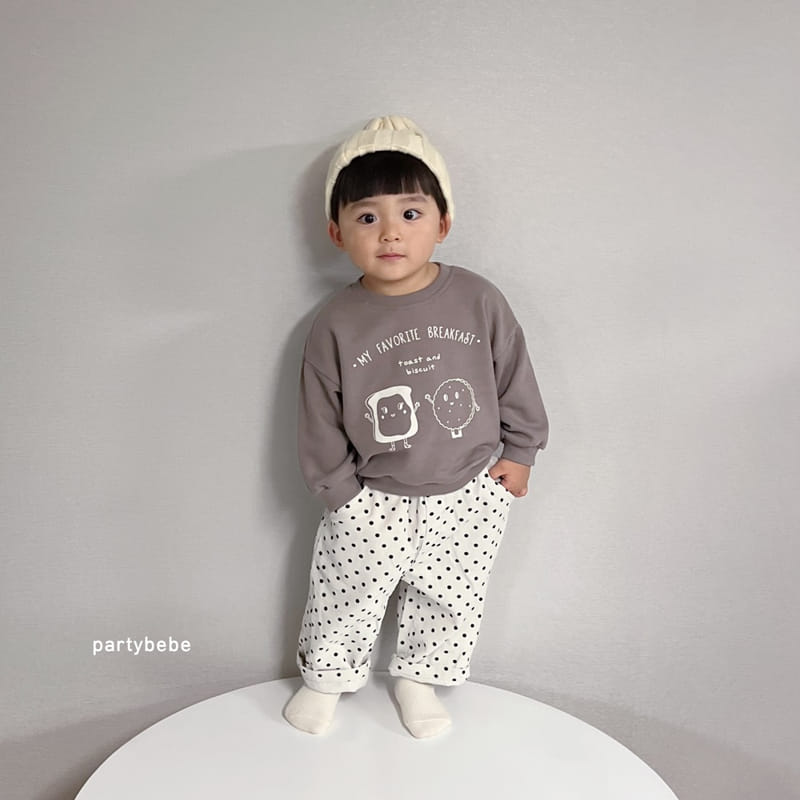 Party Kids - Korean Baby Fashion - #onlinebabyboutique - Cookie Sweatshirt - 3