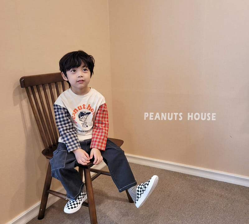 Peanuts - Korean Children Fashion - #Kfashion4kids - Check Tee - 7