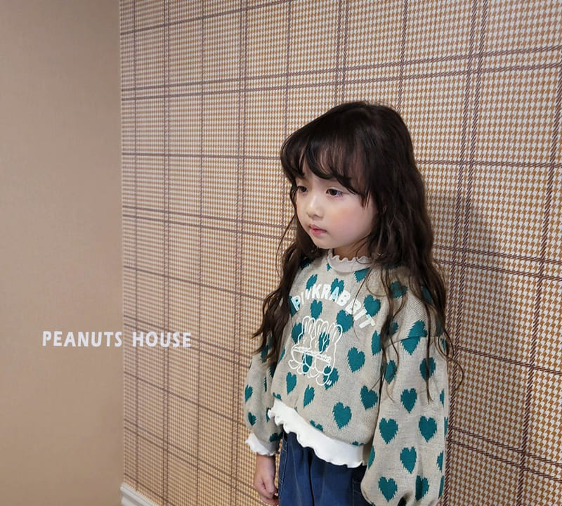 Peanuts - Korean Children Fashion - #designkidswear - Heart Knit Tee - 8