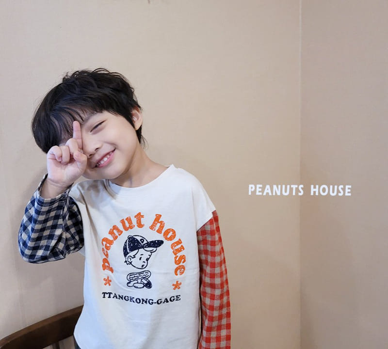 Peanuts - Korean Children Fashion - #fashionkids - Check Tee - 3