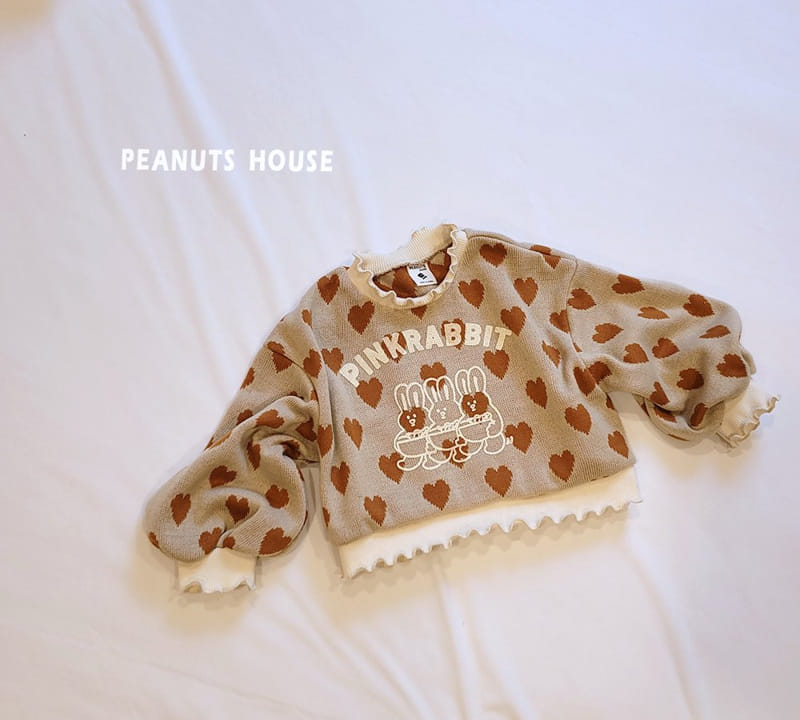 Peanuts - Korean Children Fashion - #minifashionista - Heart Knit Tee - 3