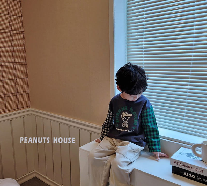 Peanuts - Korean Children Fashion - #minifashionista - Check Tee - 10