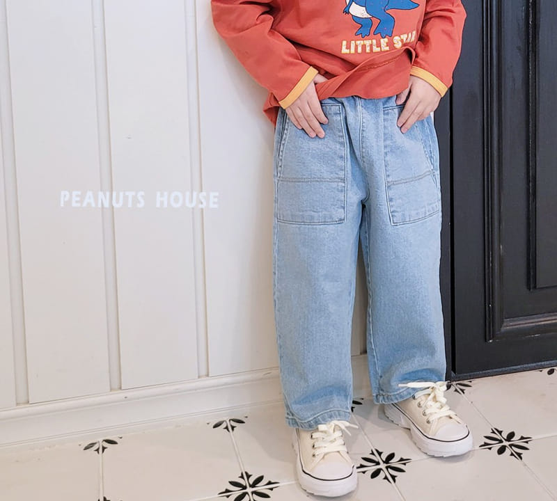 Peanuts - Korean Children Fashion - #prettylittlegirls - Pocket Jeans - 7