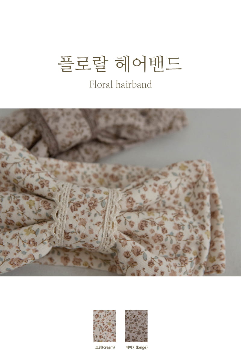 Peekaboo - Korean Baby Fashion - #babyoutfit - Floral Hairband