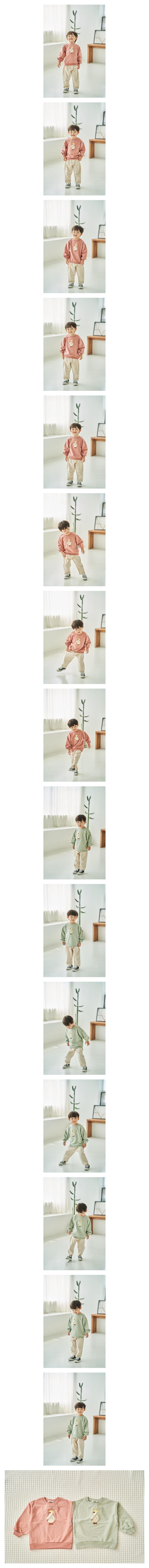 Pepper Mint - Korean Children Fashion - #fashionkids - Duck Embrodiery Sweatshirt