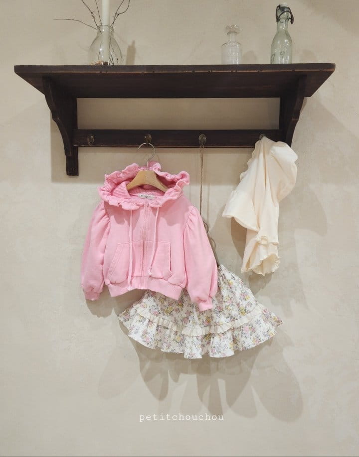 Petit Chou Chou - Korean Children Fashion - #Kfashion4kids - New Banana Frill Zip-up - 2