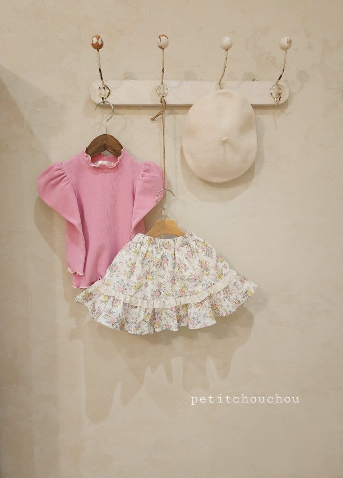 Petit Chou Chou - Korean Children Fashion - #magicofchildhood - Floral Whole Skirt - 8