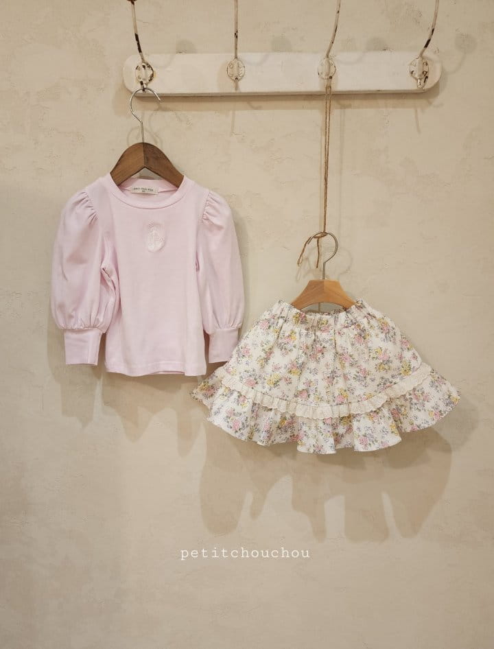 Petit Chou Chou - Korean Children Fashion - #minifashionista - Floral Whole Skirt - 9