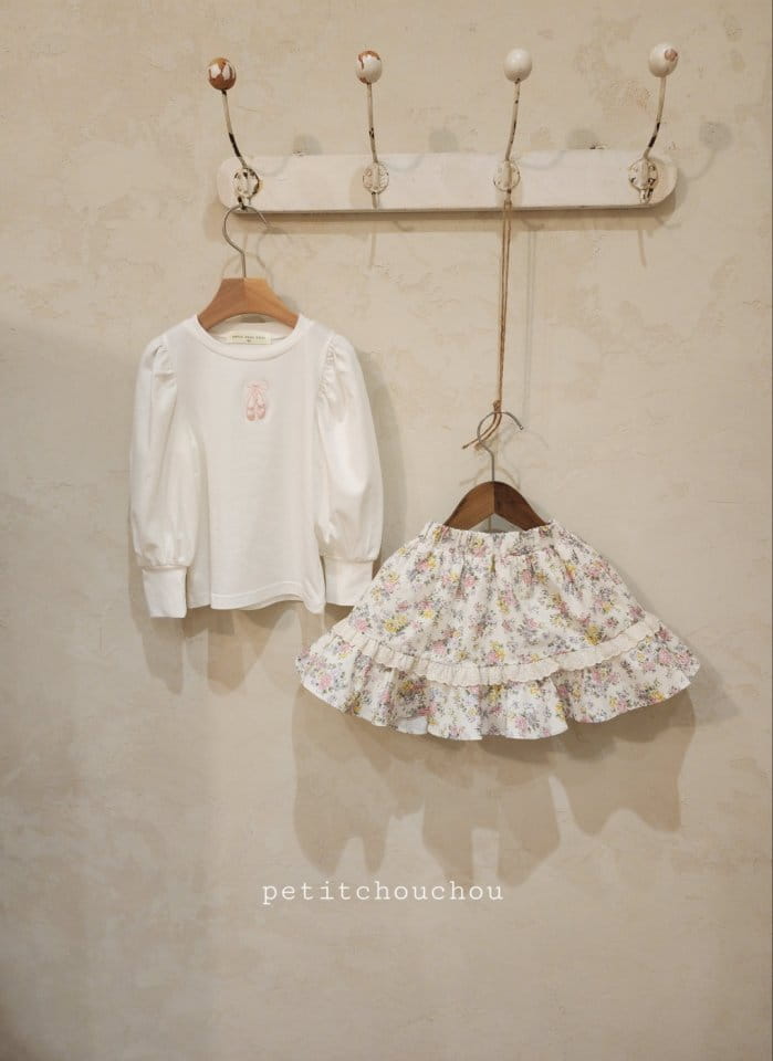 Petit Chou Chou - Korean Children Fashion - #prettylittlegirls - Floral Whole Skirt - 10