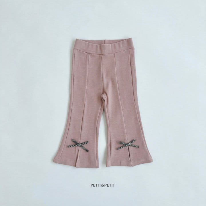 Petit & Petit - Korean Children Fashion - #childrensboutique - Check Ribbon Pants - 3