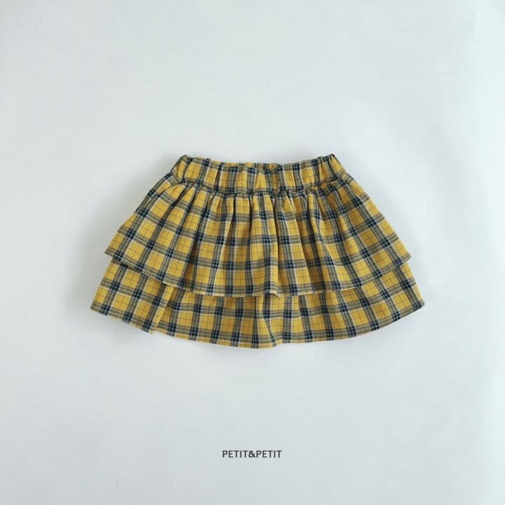 Petit & Petit - Korean Children Fashion - #designkidswear - Check Cancan Skirt - 10