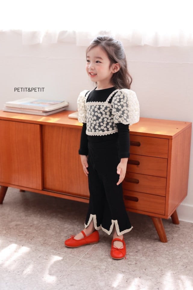 Petit & Petit - Korean Children Fashion - #discoveringself - Slit Lace Pants - 3