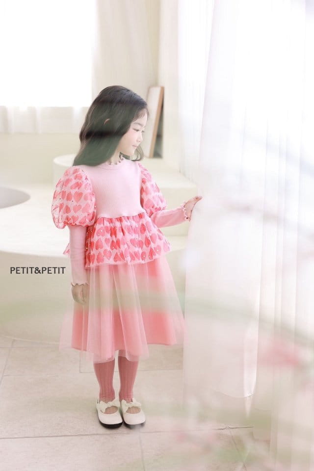 Petit & Petit - Korean Children Fashion - #fashionkids - Heart Sha One-piece - 11