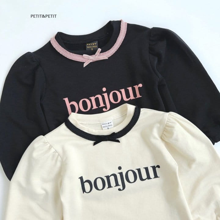 Petit & Petit - Korean Children Fashion - #kidsstore - Bonjour Tee - 11