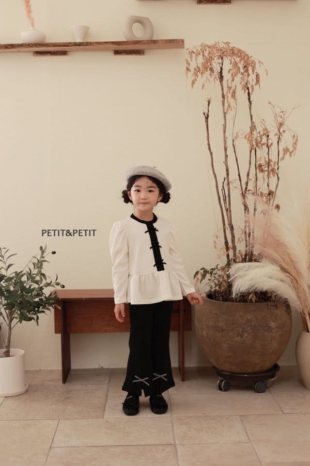 Petit & Petit - Korean Children Fashion - #kidzfashiontrend - Check Ribbon Pants - 9