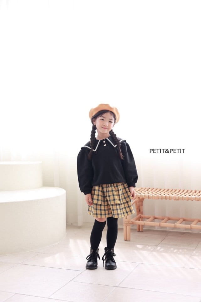 Petit & Petit - Korean Children Fashion - #littlefashionista - Check Cancan Skirt