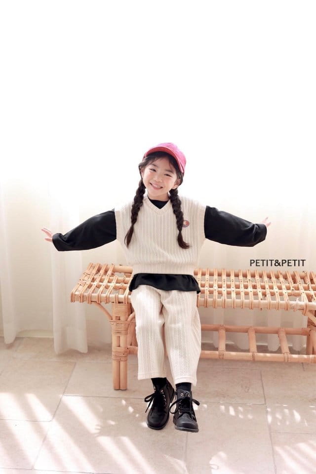 Petit & Petit - Korean Children Fashion - #magicofchildhood - Twist Vest Top Bottom Set  - 10