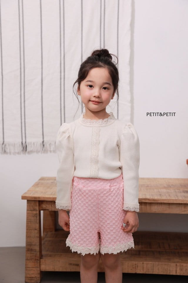 Petit & Petit - Korean Children Fashion - #stylishchildhood - Bennis Lace Tee - 6