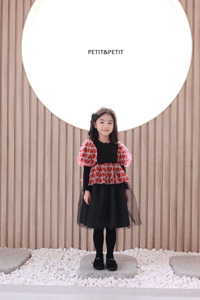 Petit & Petit - Korean Children Fashion - #prettylittlegirls - Heart Sha One-piece - 4