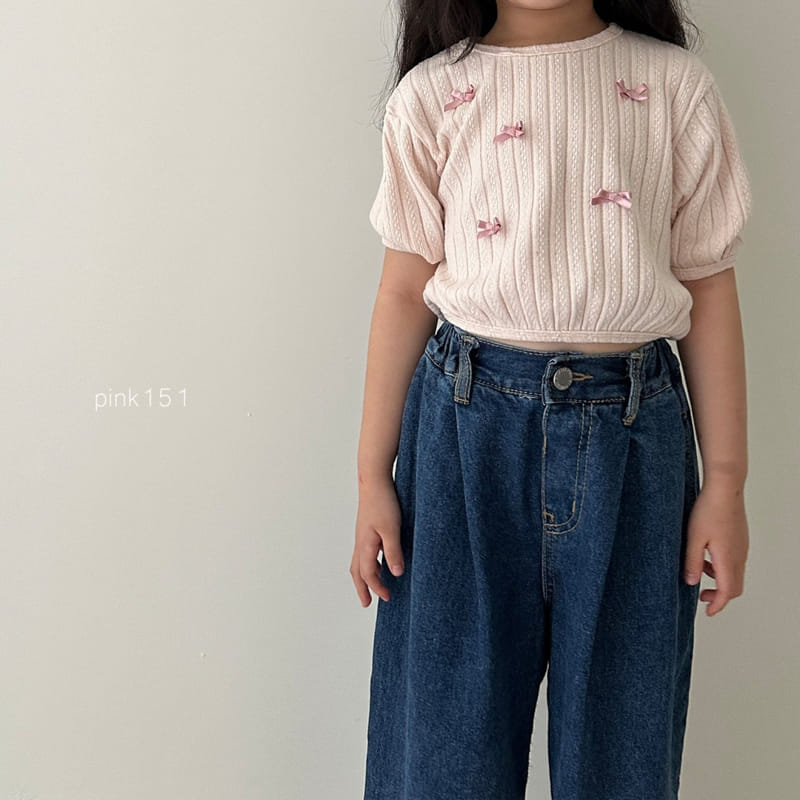 Pink151 - Korean Children Fashion - #childofig - Ribbon Knitt Tee - 7