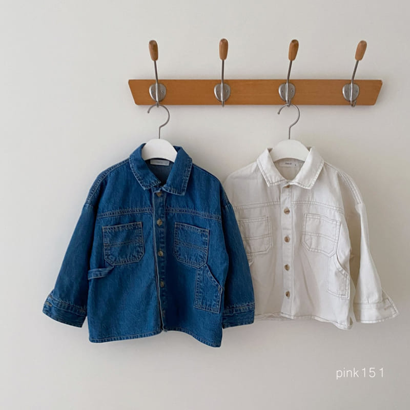 Pink151 - Korean Children Fashion - #childrensboutique - Cargo Denim Jacket