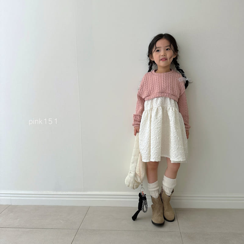 Pink151 - Korean Children Fashion - #designkidswear - Cable Knit Crop Tee - 8