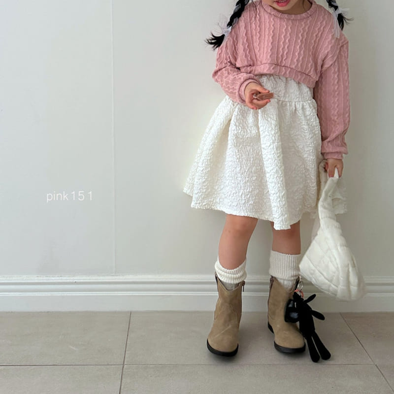 Pink151 - Korean Children Fashion - #fashionkids - Cable Knit Crop Tee - 10