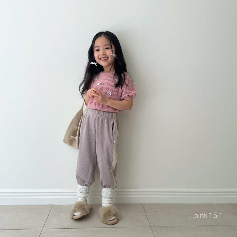 Pink151 - Korean Children Fashion - #kidsshorts - Ribbon Knitt Tee - 12