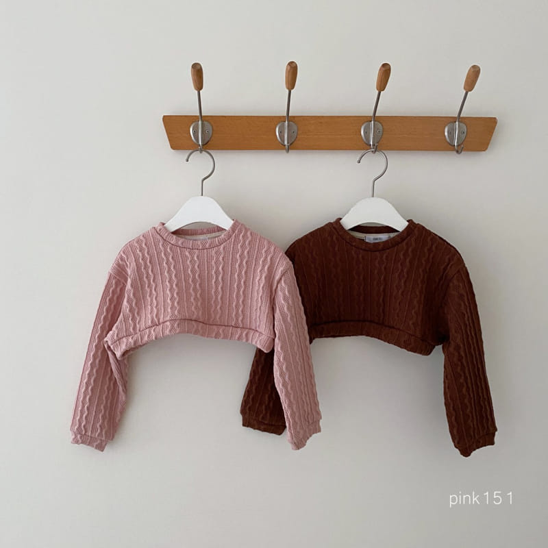 Pink151 - Korean Children Fashion - #minifashionista - Cable Knit Crop Tee