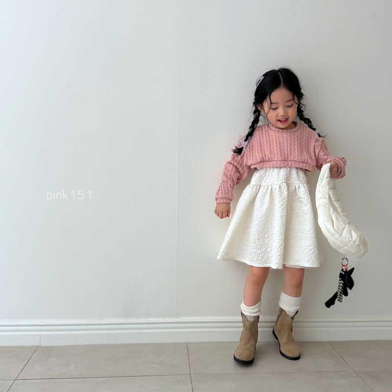 Pink151 - Korean Children Fashion - #prettylittlegirls - Cable Knit Crop Tee - 2