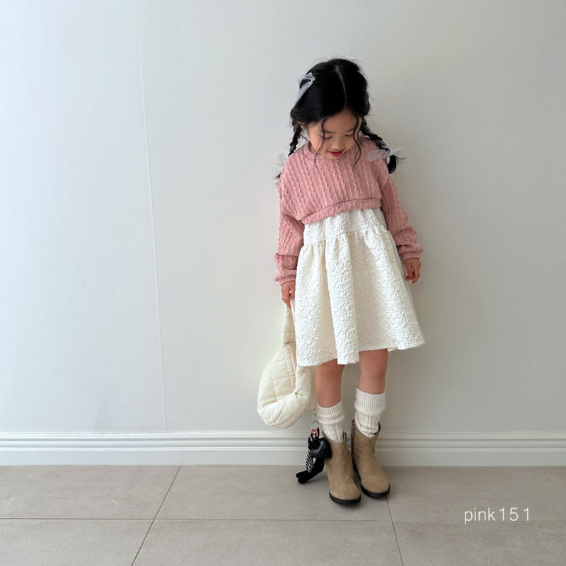 Pink151 - Korean Children Fashion - #todddlerfashion - Cable Knit Crop Tee - 3