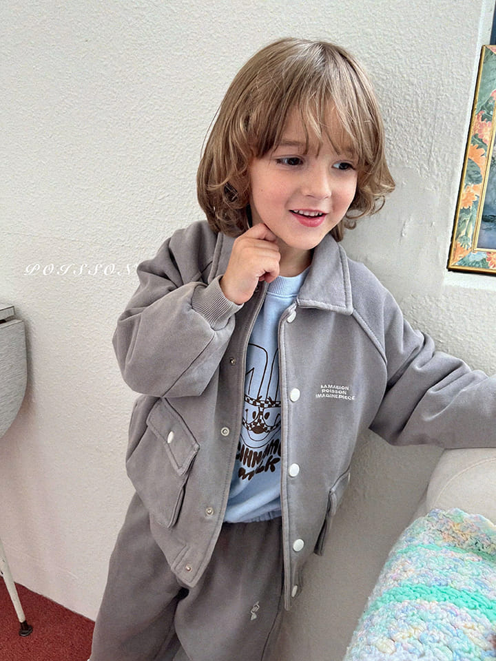 Poisson - Korean Children Fashion - #Kfashion4kids - Mio Pigment Jacket - 5