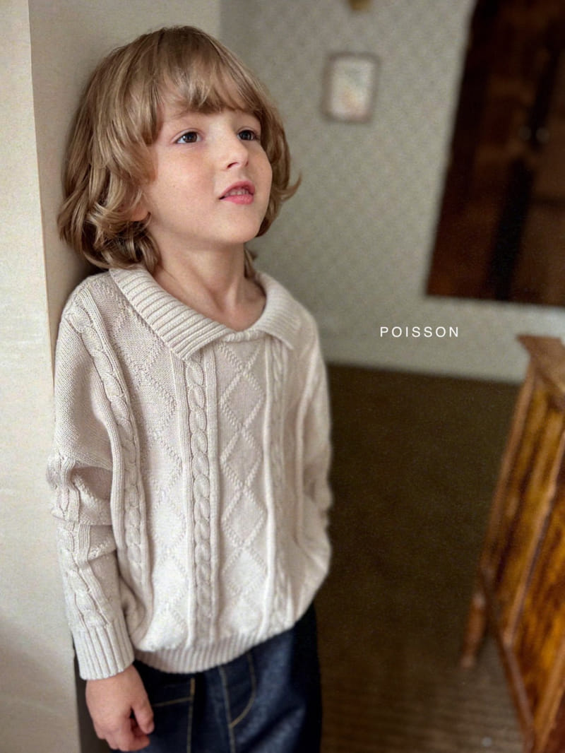 Poisson - Korean Children Fashion - #childofig - Bellito Pullover Knit Tee - 2