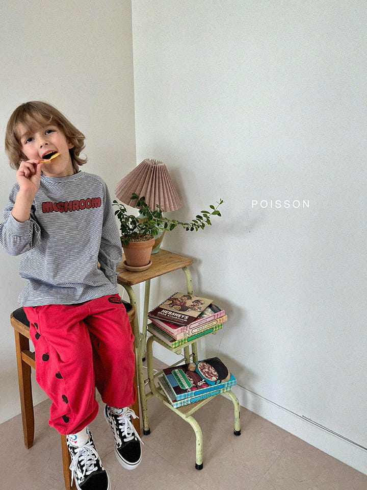 Poisson - Korean Children Fashion - #littlefashionista - Apple Terry Pants