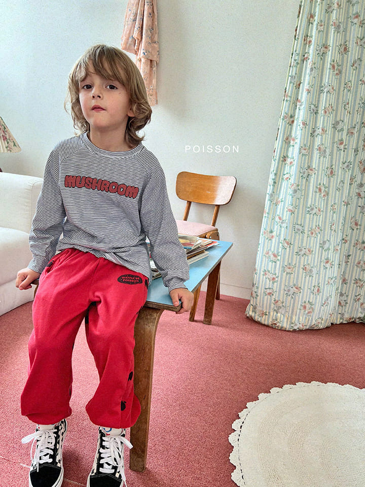 Poisson - Korean Children Fashion - #minifashionista - Apple Terry Pants - 4