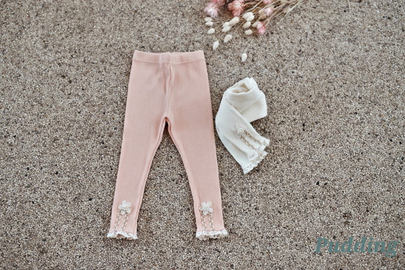 Pudding - Korean Children Fashion - #Kfashion4kids - Rib Leggings - 6