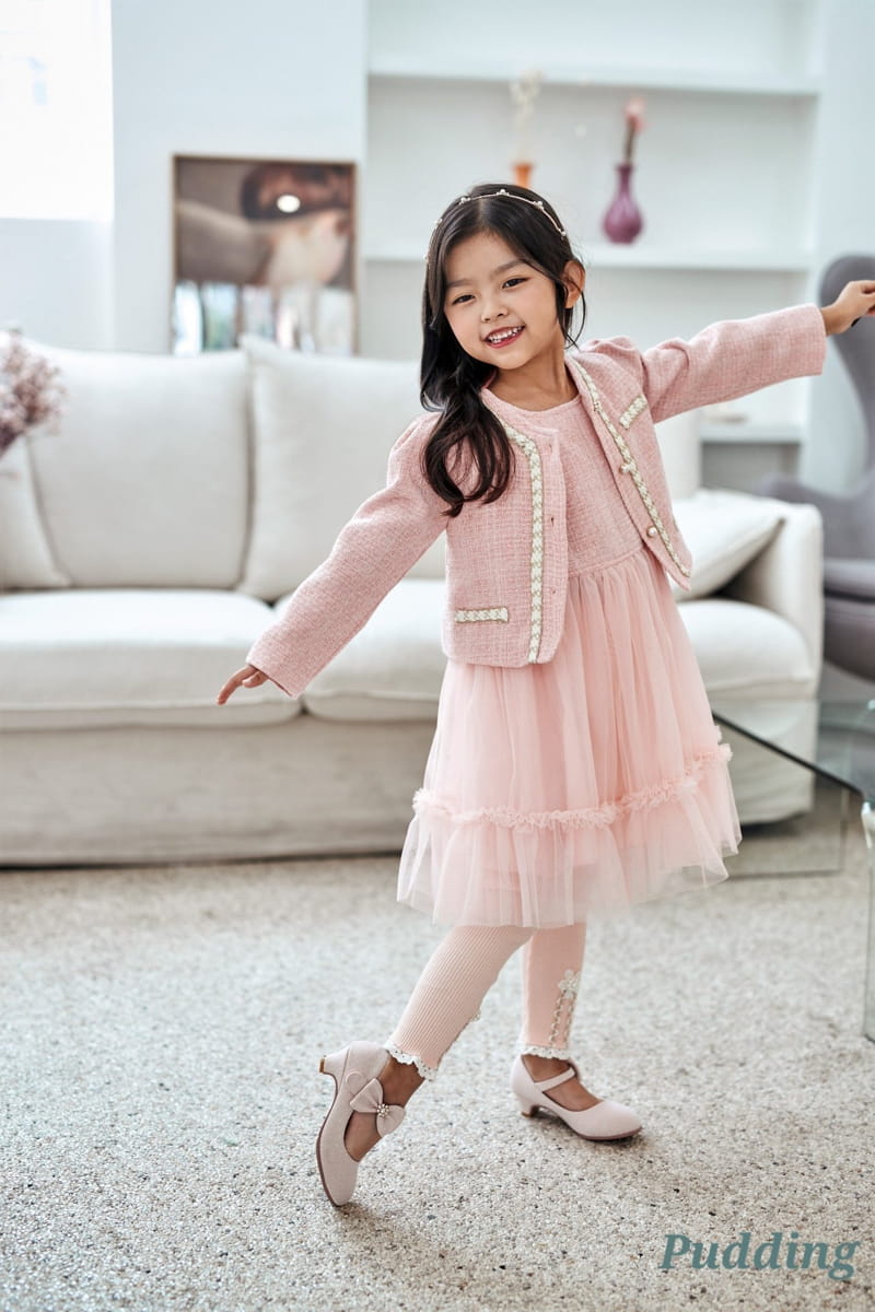 Pudding - Korean Children Fashion - #childrensboutique - Ensemble Set - 3