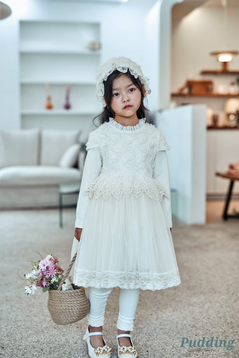 Pudding - Korean Children Fashion - #designkidswear - Lace One-piece - 12