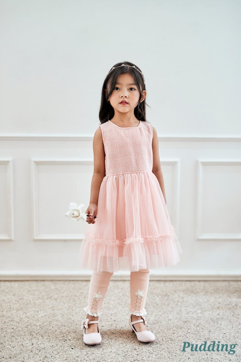 Pudding - Korean Children Fashion - #kidsshorts - Rib Leggings - 3