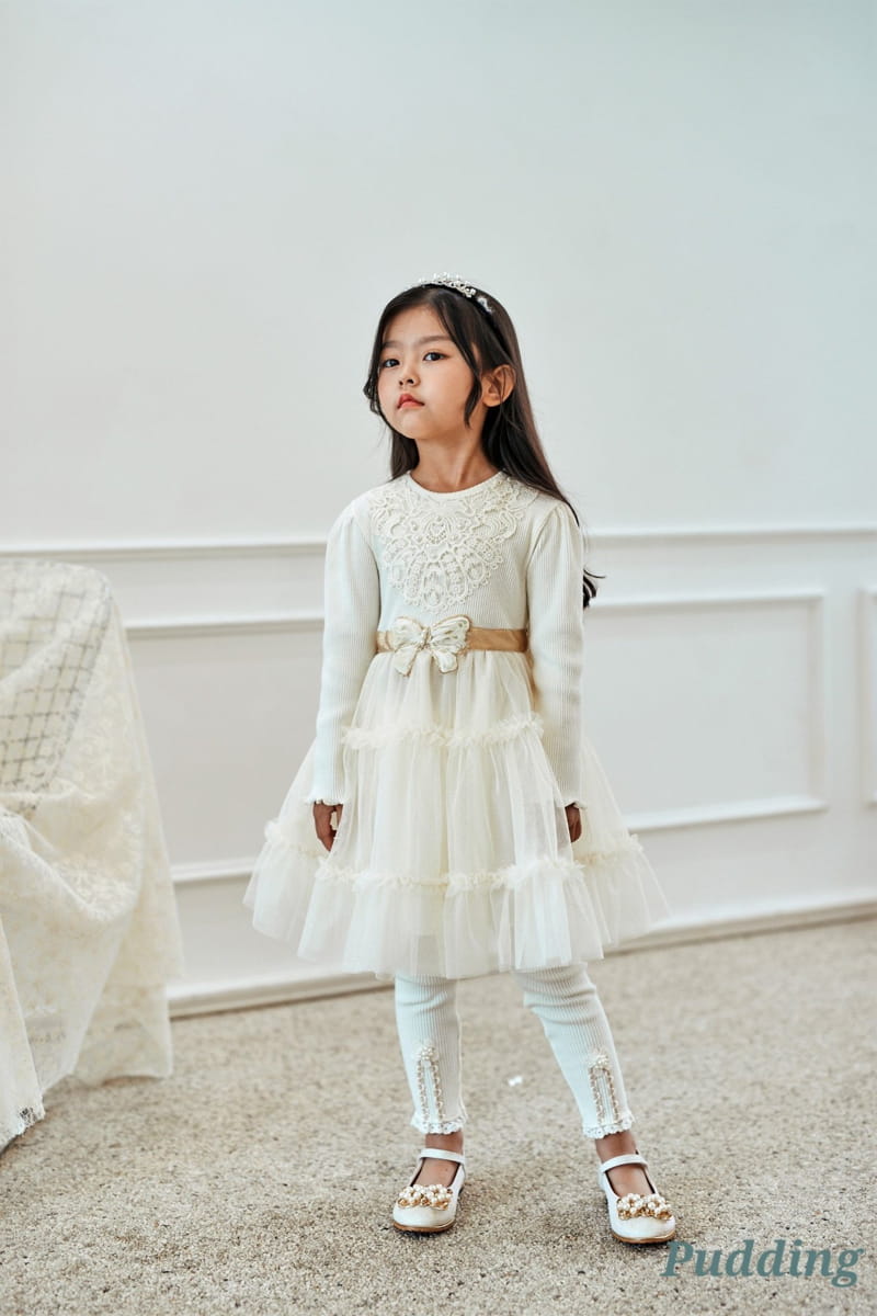 Pudding - Korean Children Fashion - #kidsshorts - Rib Leggings - 4