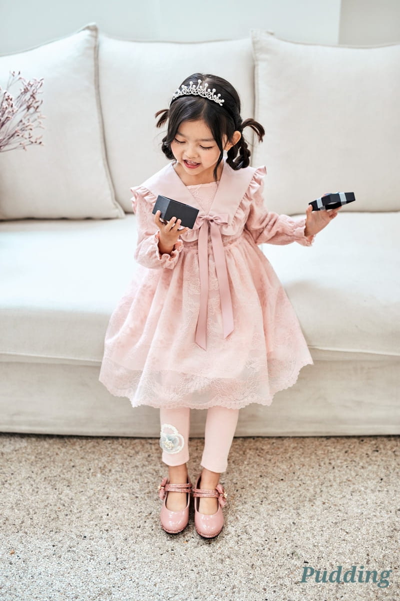 Pudding - Korean Children Fashion - #littlefashionista - Motive Leggings - 2