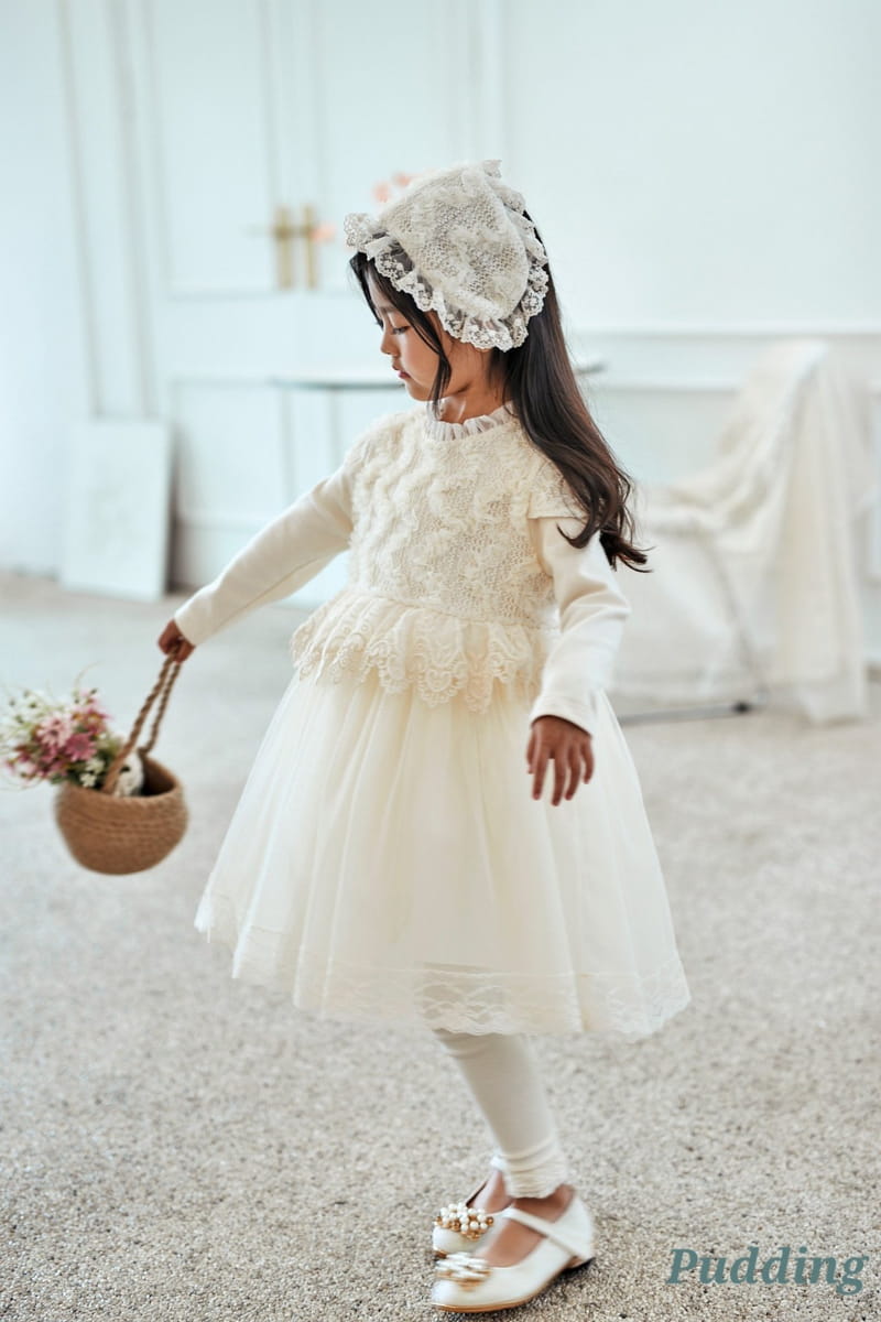 Pudding - Korean Children Fashion - #littlefashionista - Lace One-piece - 3