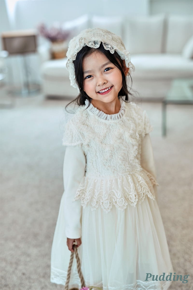 Pudding - Korean Children Fashion - #minifashionista - Lace One-piece - 5