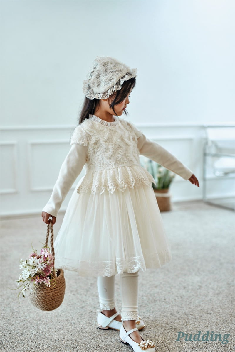 Pudding - Korean Children Fashion - #prettylittlegirls - Lace One-piece - 6