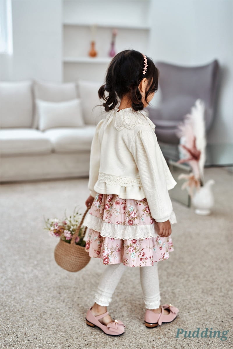 Pudding - Korean Children Fashion - #toddlerclothing - Flower Skirt - 2