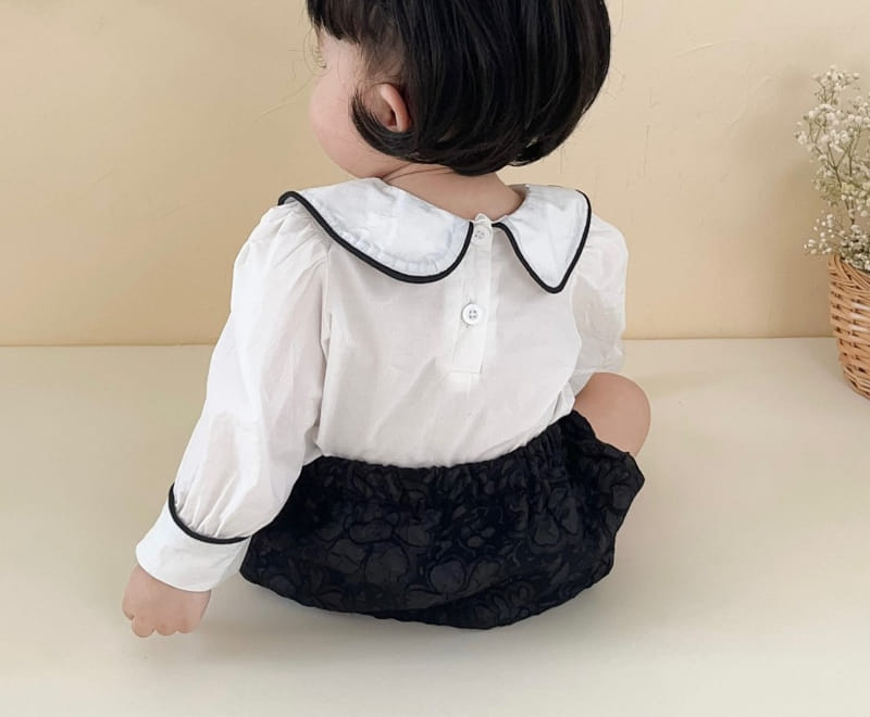 Reve Kid - Korean Baby Fashion - #babyboutiqueclothing - White Bloomer Set - 3