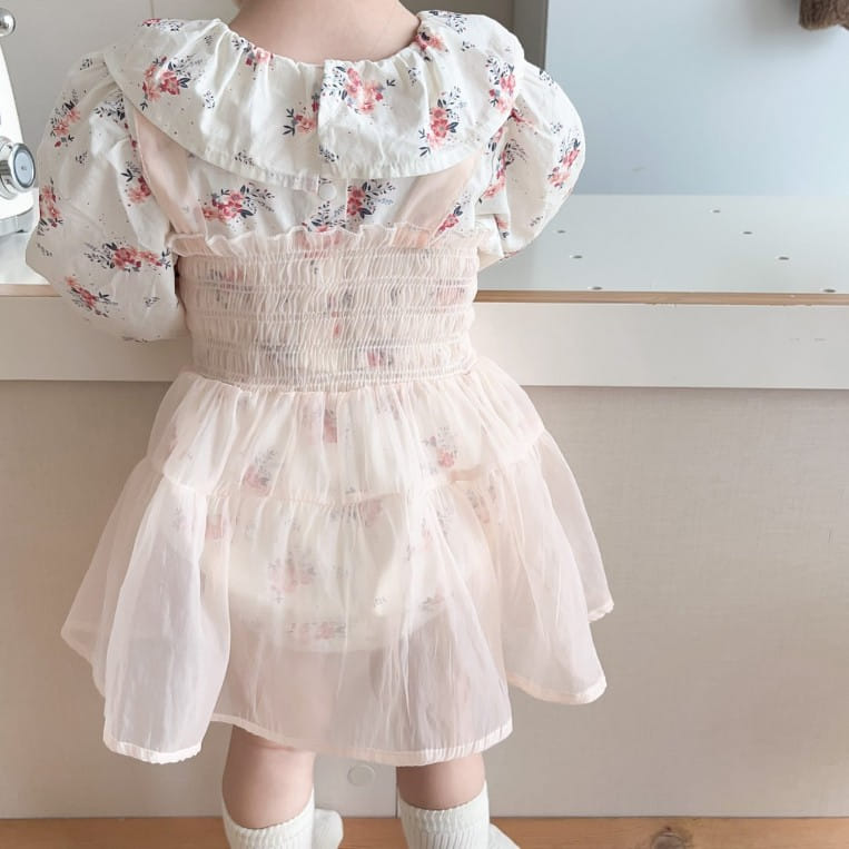 Reve Kid - Korean Baby Fashion - #babyclothing - See Through Sha Set - 2