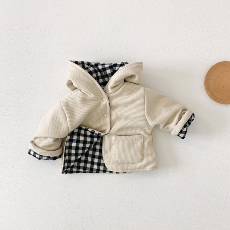 Reve Kid - Korean Baby Fashion - #babyfever - Corduroy Jacket - 2