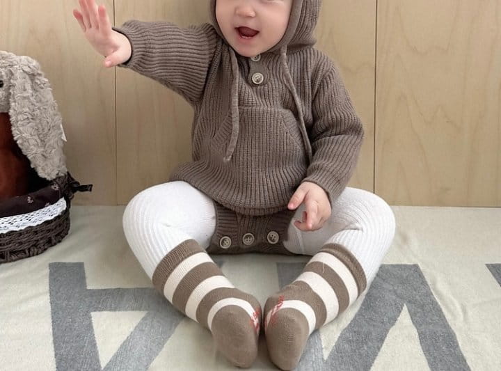 Reve Kid - Korean Baby Fashion - #babyfever - Peanut Hoody Bodysuit