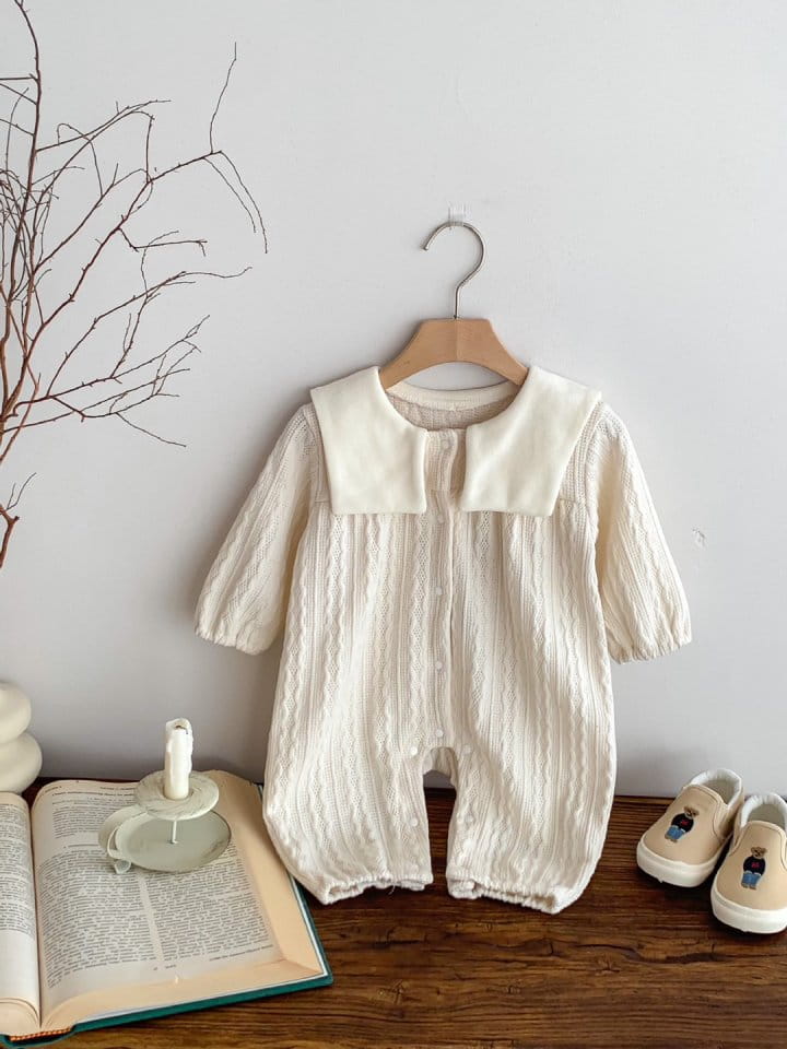 Reve Kid - Korean Baby Fashion - #babylifestyle - Twist Bear Bodysuit